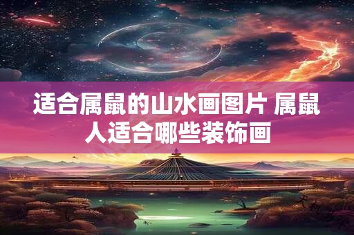 适合属鼠的山水画图片 属鼠人适合哪些装饰画