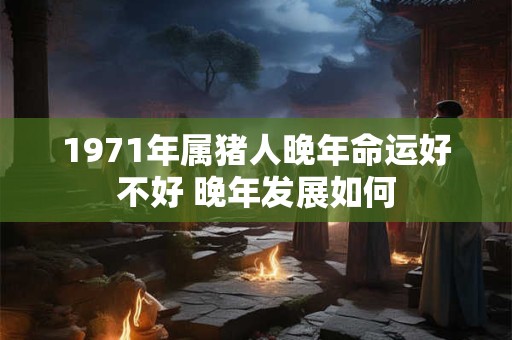 1971年属猪人晚年命运好不好 晚年发展如何