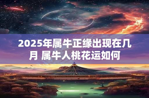 2025年属牛正缘出现在几月 属牛人桃花运如何