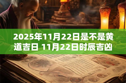 2025年11月22日是不是黄道吉日 11月22日时辰吉凶