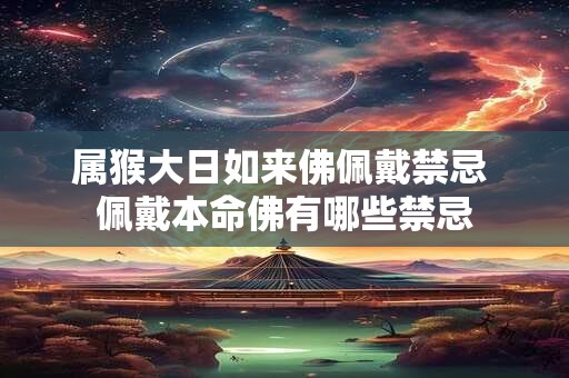 属猴大日如来佛佩戴禁忌 佩戴本命佛有哪些禁忌