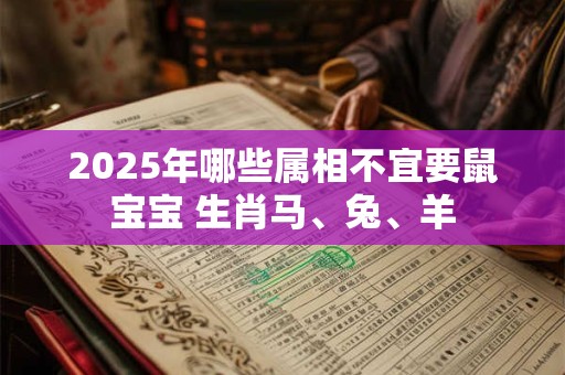 2025年哪些属相不宜要鼠宝宝 生肖马、兔、羊