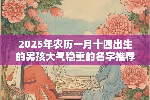 2025年农历一月十四出生的男孩大气稳重的名字推荐