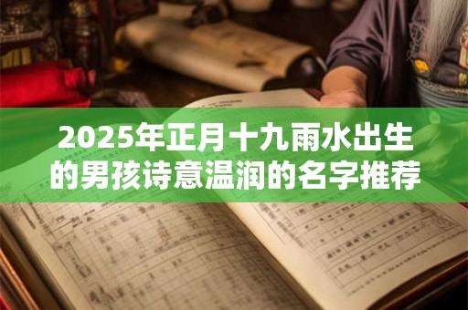 2025年正月十九雨水出生的男孩诗意温润的名字推荐