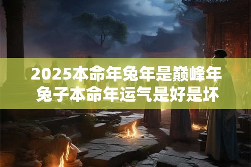 2025本命年兔年是巅峰年 兔子本命年运气是好是坏