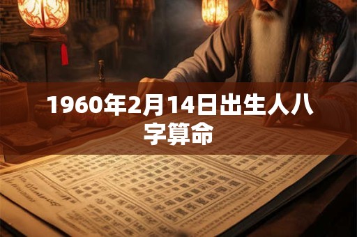 1960年2月14日出生人八字算命