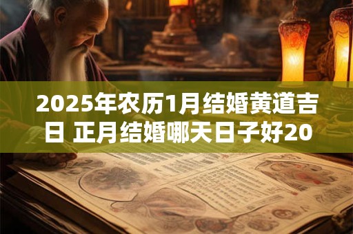 2025年农历1月结婚黄道吉日 正月结婚哪天日子好2025