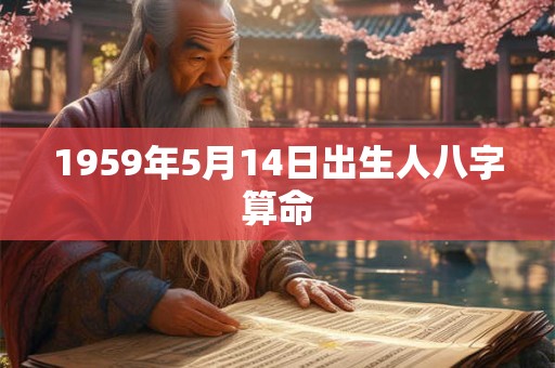 1959年5月14日出生人八字算命