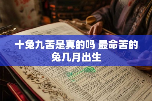十兔九苦是真的吗 最命苦的兔几月出生
