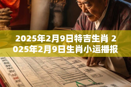 2025年2月9日特吉生肖 2025年2月9日生肖小运播报