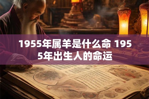1955年属羊是什么命 1955年出生人的命运