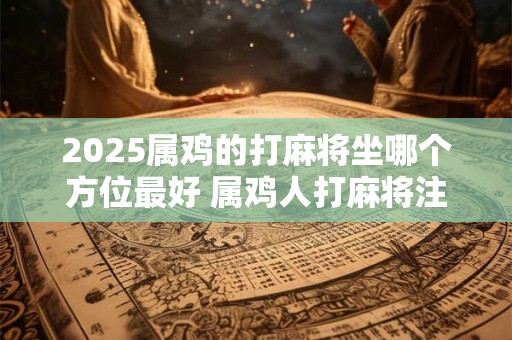 2025属鸡的打麻将坐哪个方位最好 属鸡人打麻将注意事项