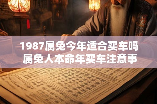 1987属兔今年适合买车吗 属兔人本命年买车注意事项