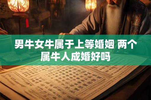 男牛女牛属于上等婚姻 两个属牛人成婚好吗