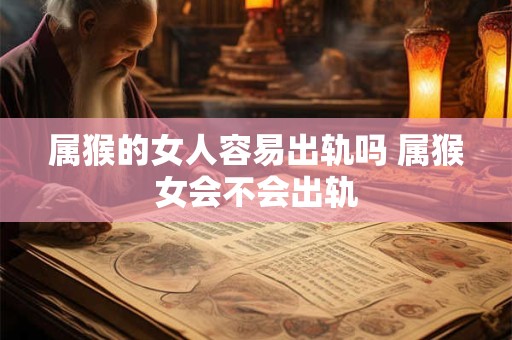 属猴的女人容易出轨吗 属猴女会不会出轨