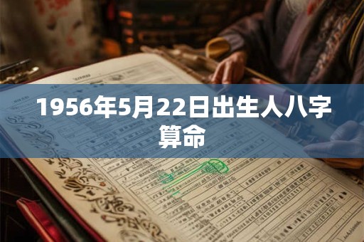 1956年5月22日出生人八字算命