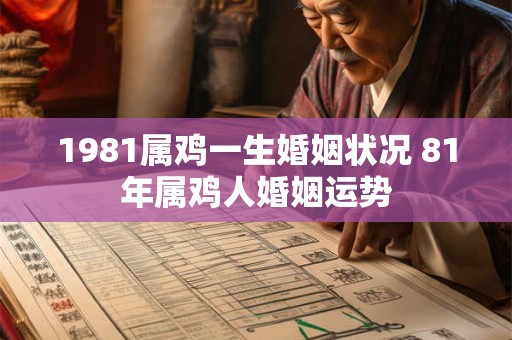 1981属鸡一生婚姻状况 81年属鸡人婚姻运势