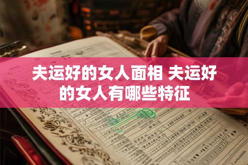 夫运好的女人面相 夫运好的女人有哪些特征