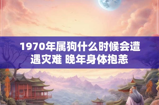 1970年属狗什么时候会遭遇灾难 晚年身体抱恙