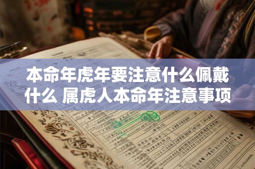 本命年虎年要注意什么佩戴什么 属虎人本命年注意事项