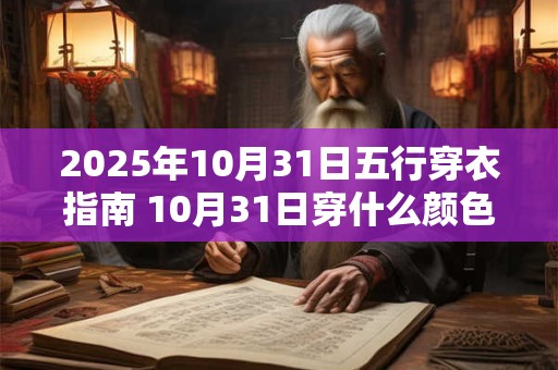 2026年10月31日五行穿衣指南 10月31日穿什么颜色衣服