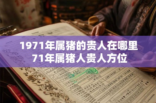 1971年属猪的贵人在哪里 71年属猪人贵人方位