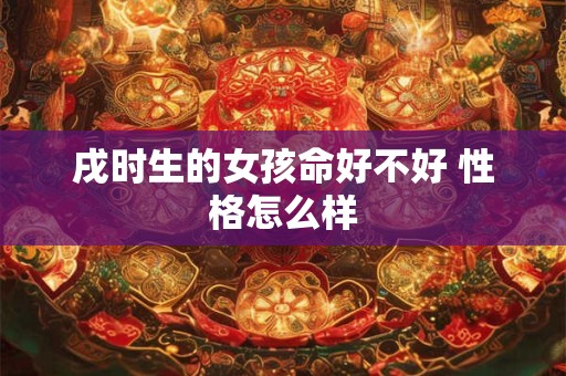 戌时生的女孩命好不好 性格怎么样