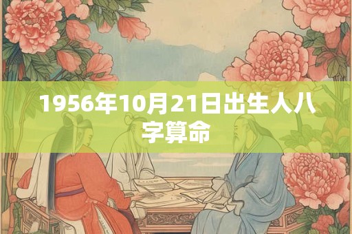 1956年10月21日出生人八字算命