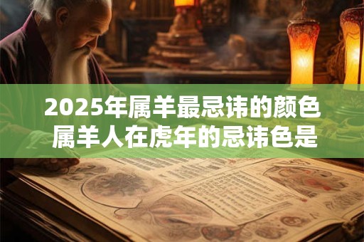 2025年属羊最忌讳的颜色 属羊人在虎年的忌讳色是什么
