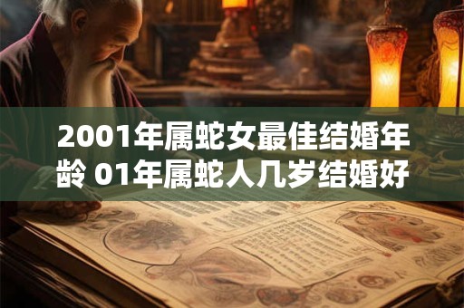 2001年属蛇女最佳结婚年龄 01年属蛇人几岁结婚好