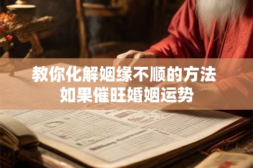 教你化解姻缘不顺的方法 如果催旺婚姻运势