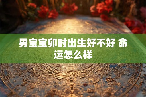 详细阅读:男宝宝卯时出生好不好 命运怎么样 男宝宝卯时出生好不好 命运怎么样