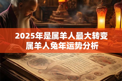 2025年是属羊人最大转变 属羊人兔年运势分析