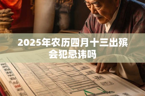 2025年农历四月十三出殡会犯忌讳吗