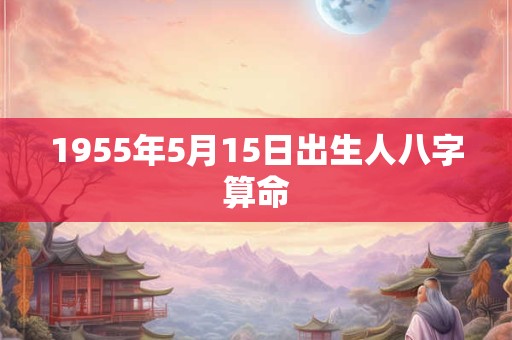 1955年5月15日出生人八字算命
