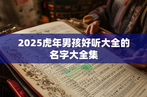 2025虎年男孩好听大全的名字大全集