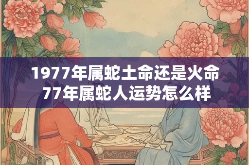 1977年属蛇土命还是火命 77年属蛇人运势怎么样