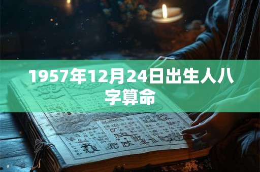 1957年12月24日出生人八字算命