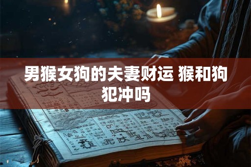 男猴女狗的夫妻财运 猴和狗犯冲吗