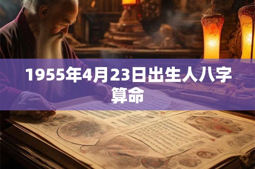 1955年4月23日出生人八字算命