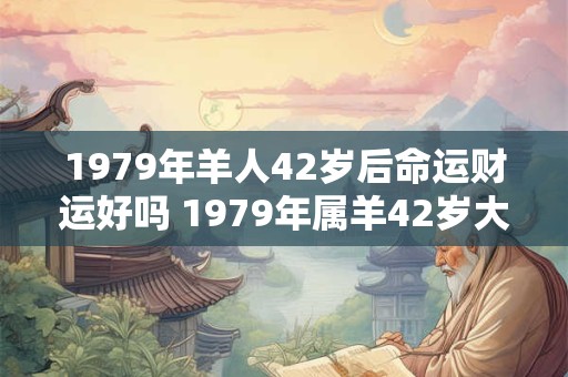 1979年羊人42岁后命运财运好吗 1979年属羊42岁大运年是真的吗