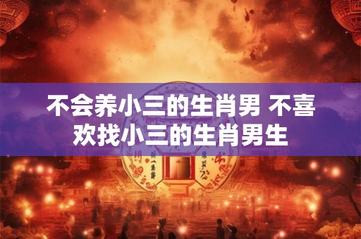 不会养小三的生肖男 不喜欢找小三的生肖男生