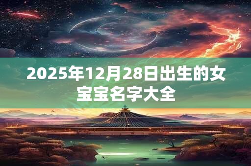 2025年12月28日出生的女宝宝名字大全
