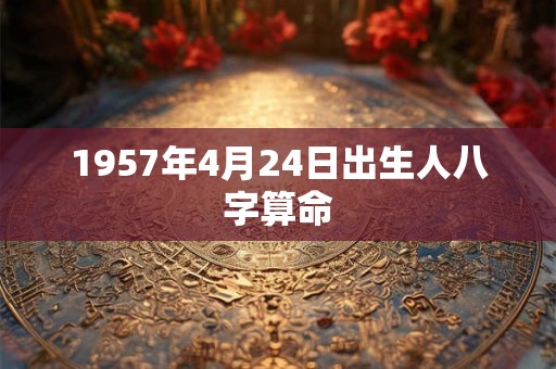 1957年4月24日出生人八字算命