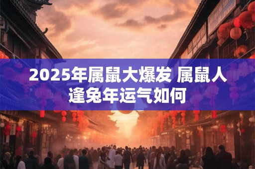 2025年属鼠大爆发 属鼠人逢兔年运气如何