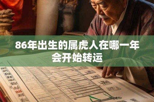86年出生的属虎人在哪一年会开始转运