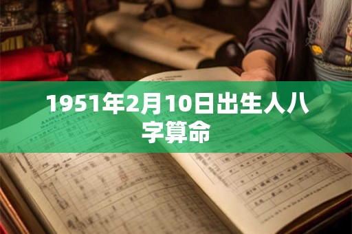 1951年2月10日出生人八字算命