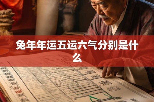 兔年年运五运六气分别是什么