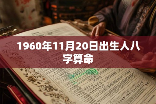 1960年11月20日出生人八字算命