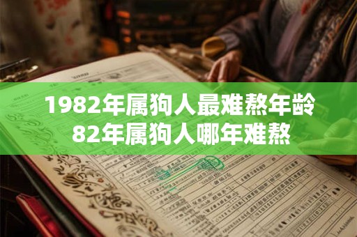 1982年属狗人最难熬年龄 82年属狗人哪年难熬